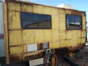 Trailer Siding Removed